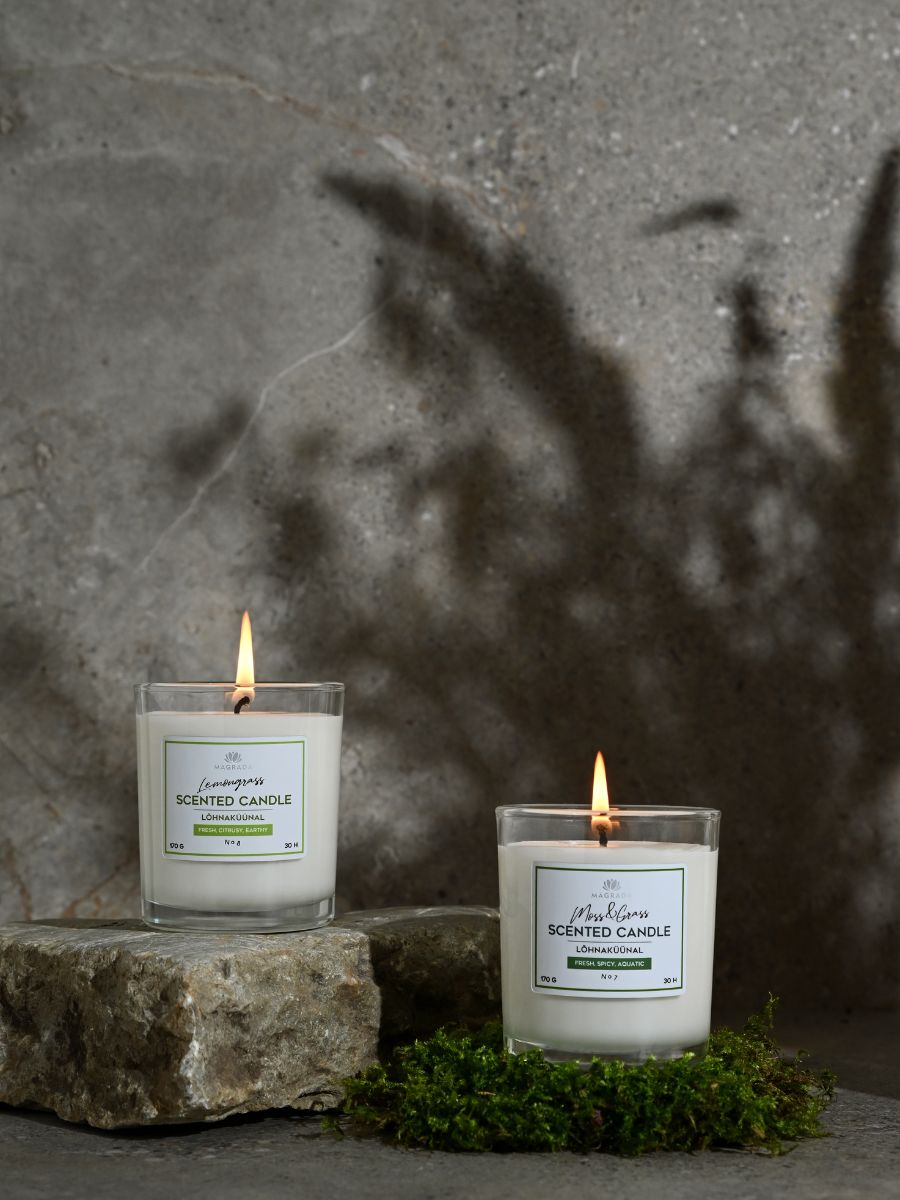 Moss&Grass Scented Candle - 170 g 4 Moss&Grass Scented Candle - 170 g - Billede 2