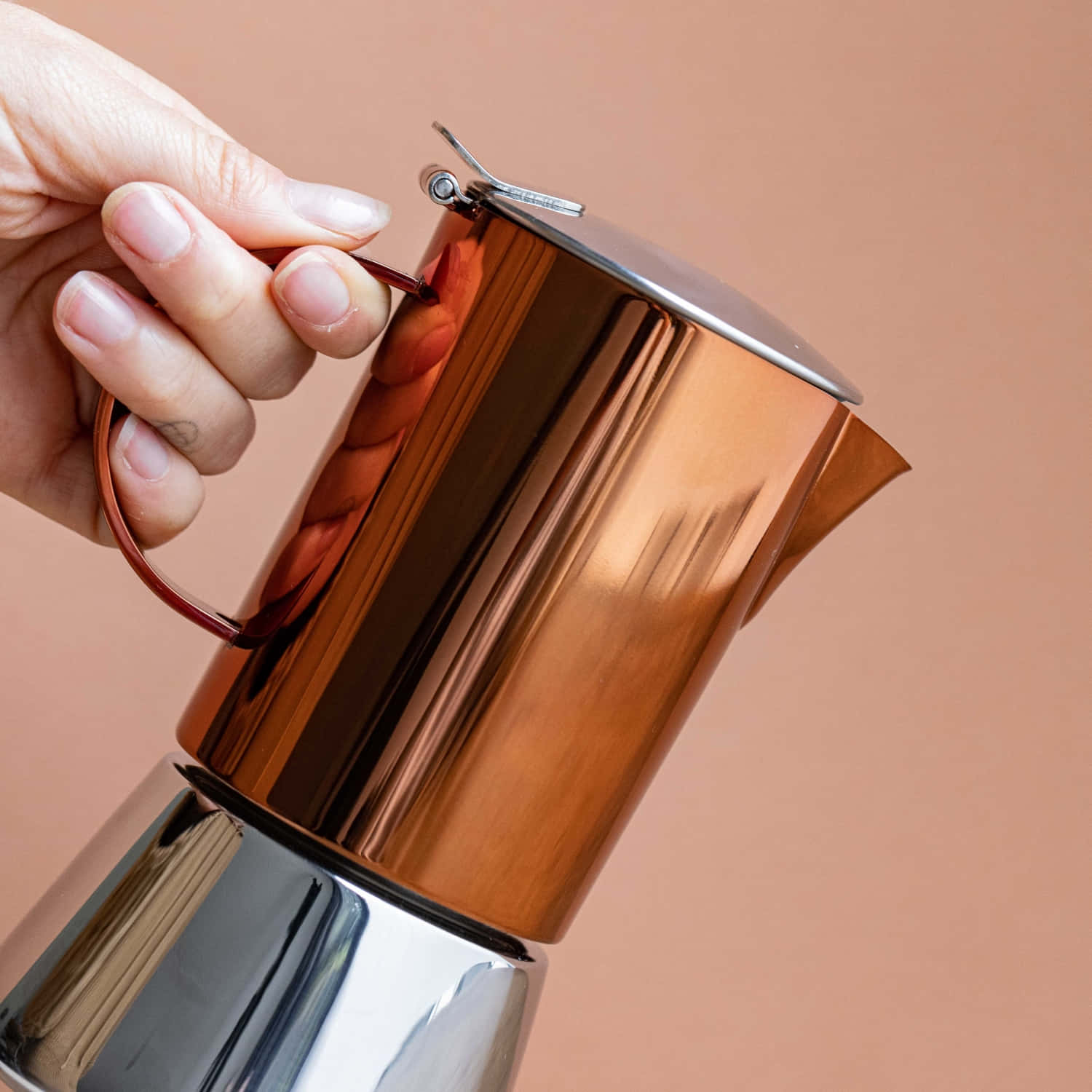 Espressokann roostevaba 200ml copper La Cafetiere 5057982084042 LCSTESP4CPCOP LISA02