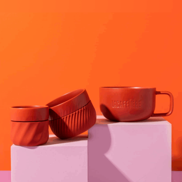 La Cafetière Red Coffee Mugs, 3 pcs - Billede 5