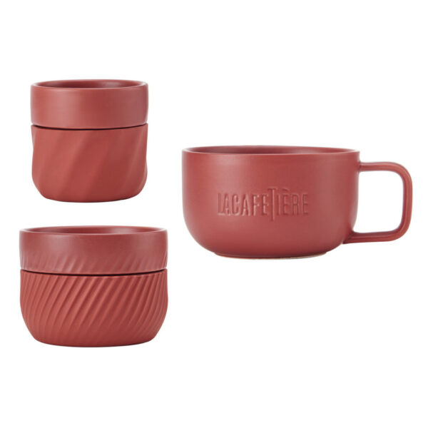 La Cafetière Red Coffee Mugs, 3 pcs - Billede 4